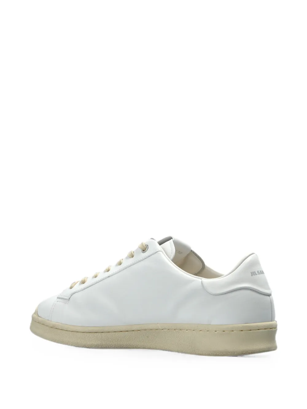 Jil Sander leather sneakers Wit