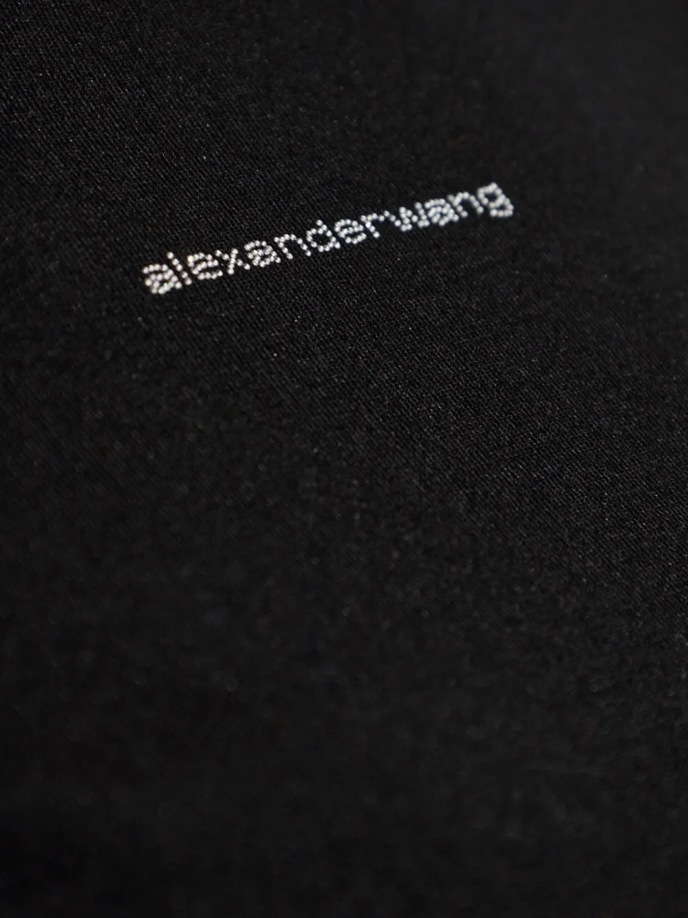 Alexander Wang T-shirt met glanzend logo Zwart