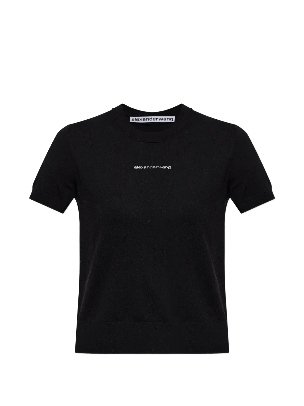 Alexander Wang shimmering logo T-shirt - Nero