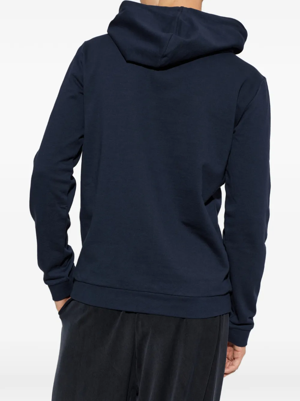 Ea7 Emporio Armani Hoodie met logoprint en trekkoord Blauw
