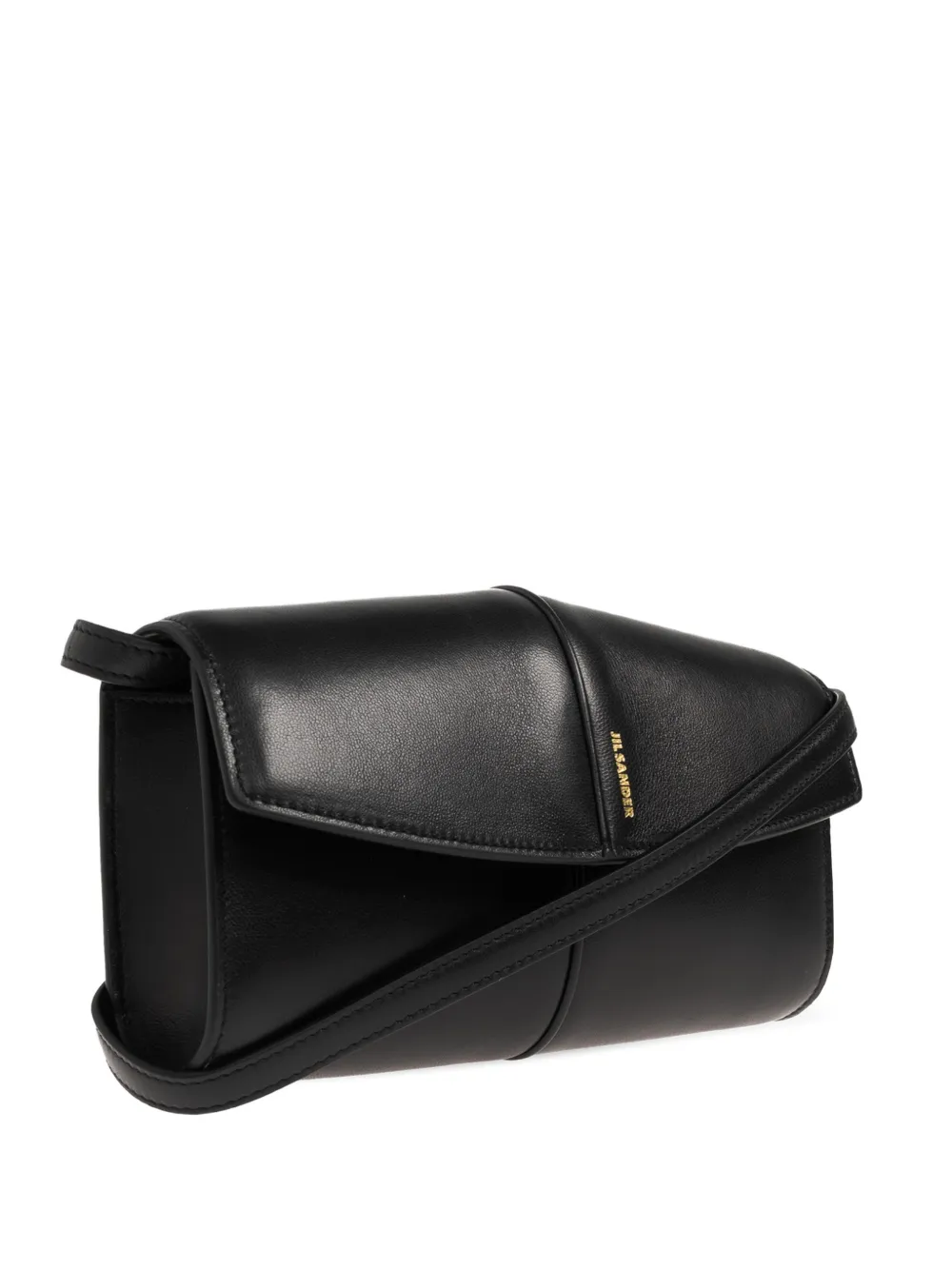 Jil Sander Linea leather cross body bag - Nero