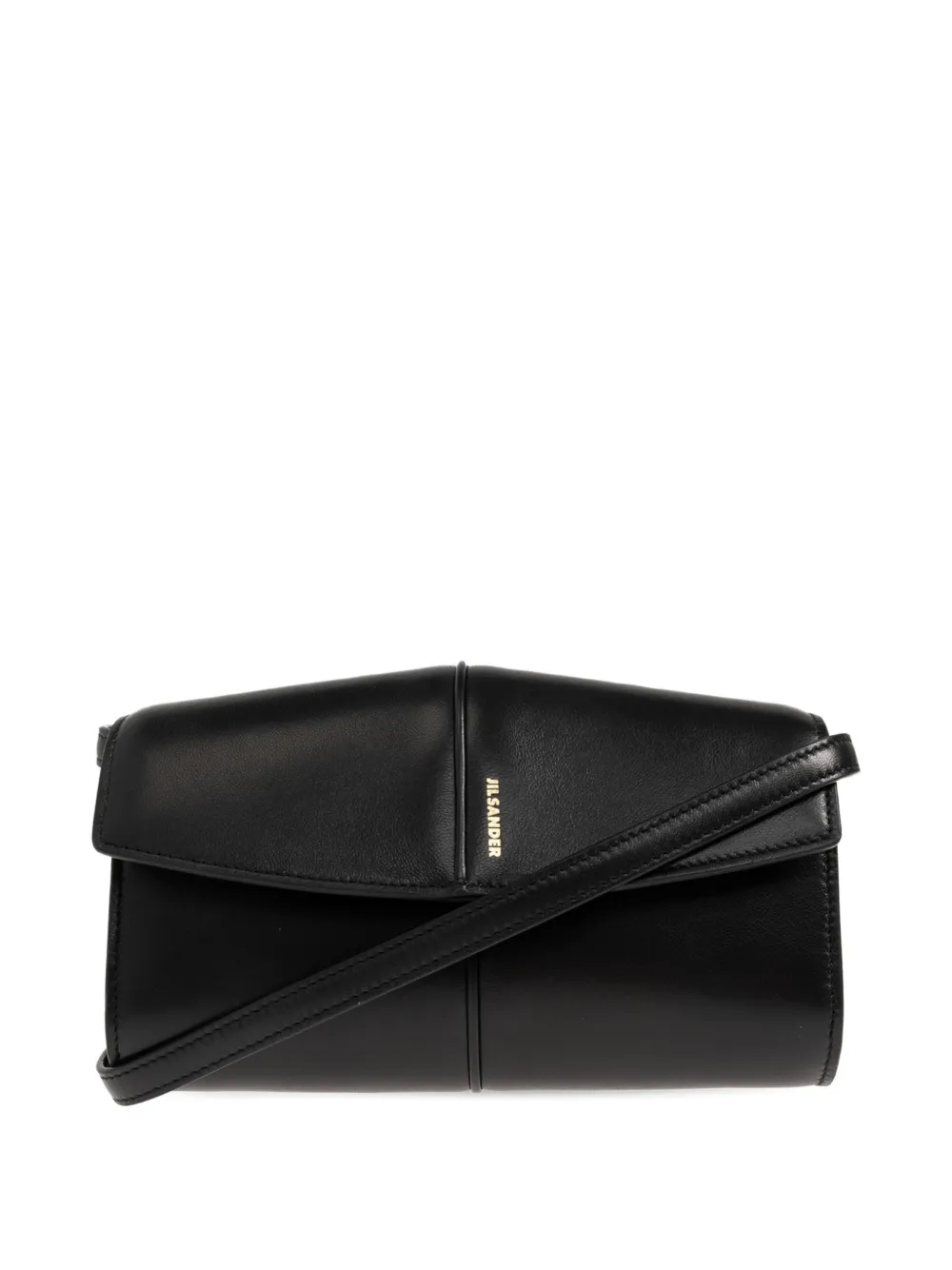 Jil Sander Linea leather cross body bag - Nero