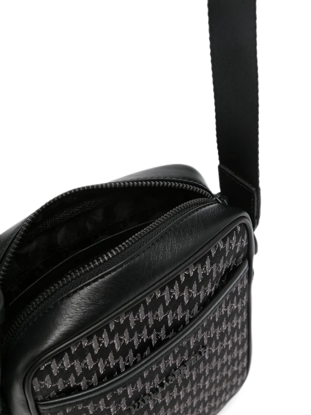 Karl Lagerfeld Messengertas met monogramprint Zwart
