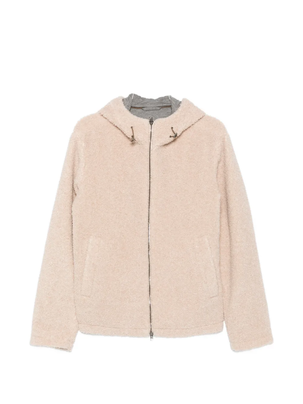 Herno fleece-texture hooded jacket | neutro | Image 1