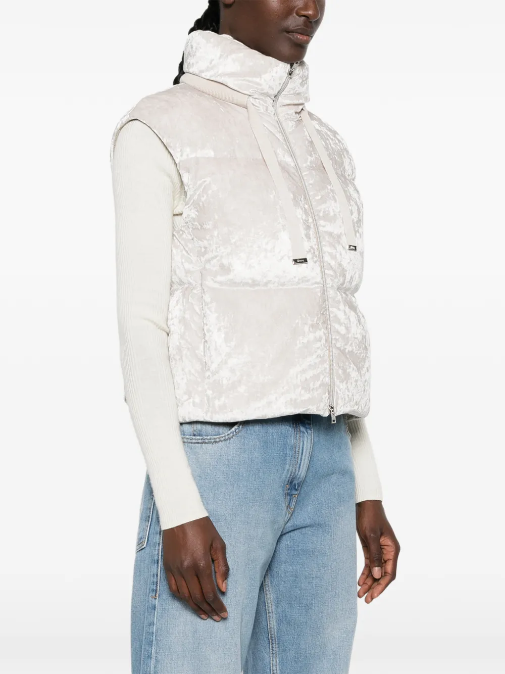 Herno Bodywarmer met textuur Beige