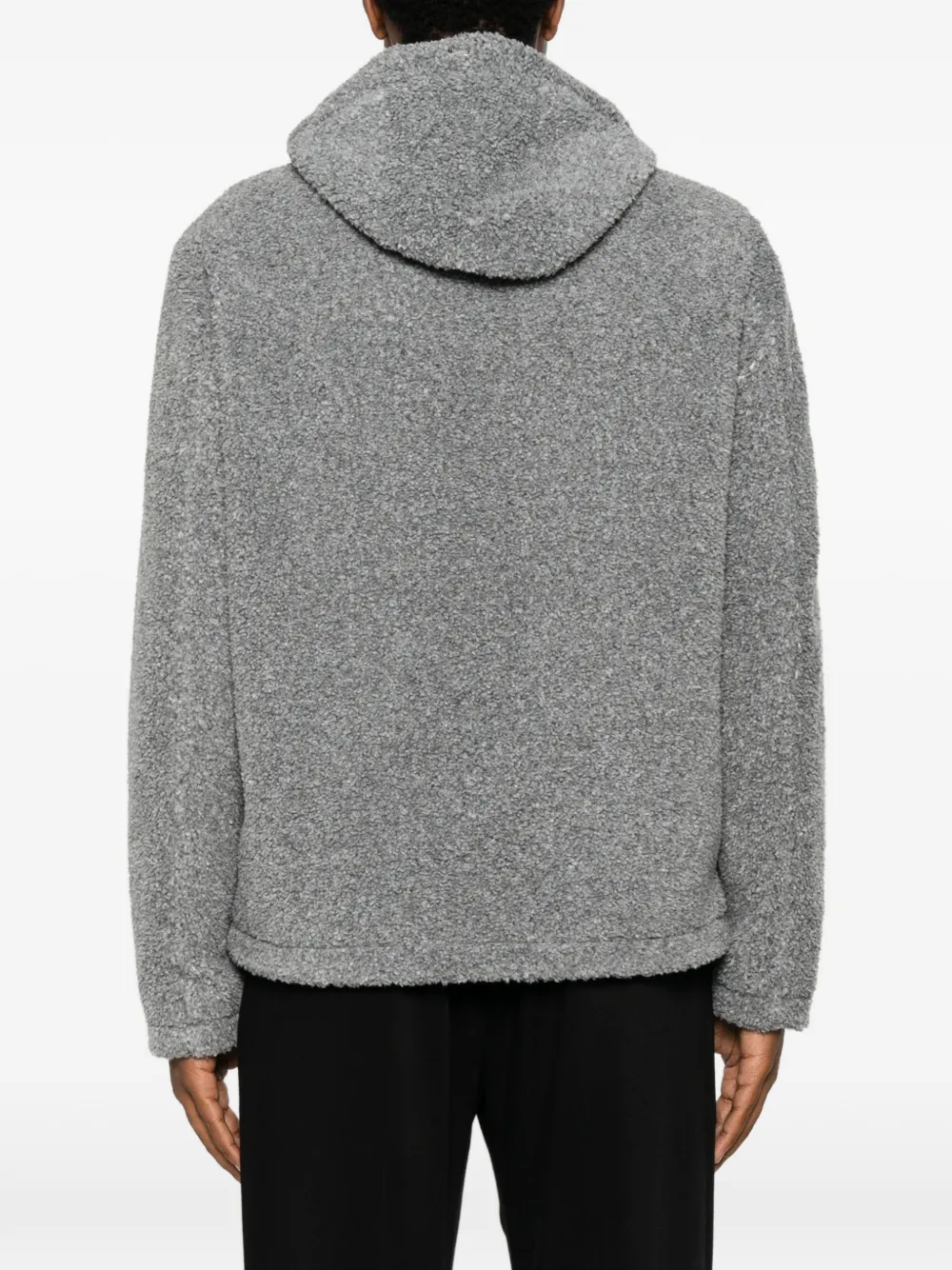Herno Jas met capuchon en bouclé-effect Grijs
