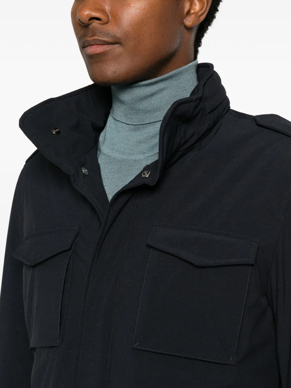 Herno Jas met meerdere zakken Blauw