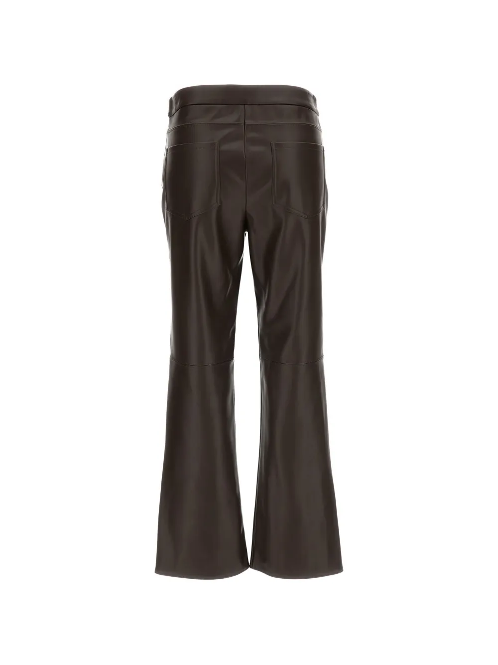 'S Max Mara Sublime slim-fit broek met leren effect Bruin