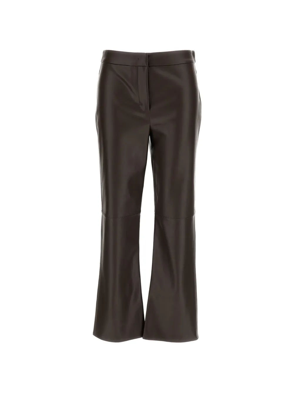 'S Max Mara Sublime Slim-Fit-Hose in Lederoptik - Braun