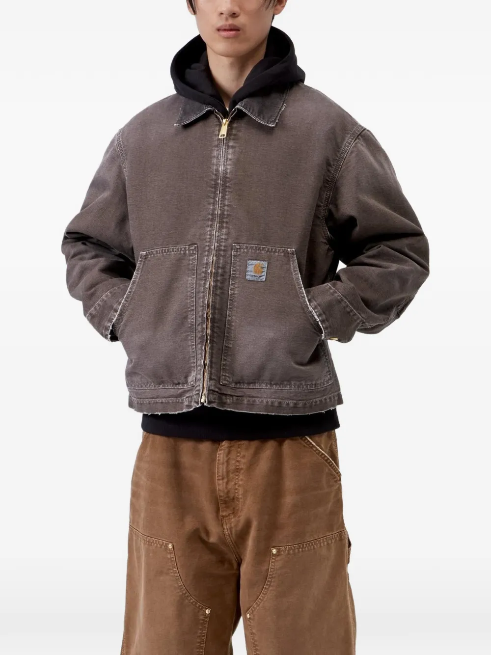 Carhartt WIP Arcan jack met ribfluwelen kraag Bruin