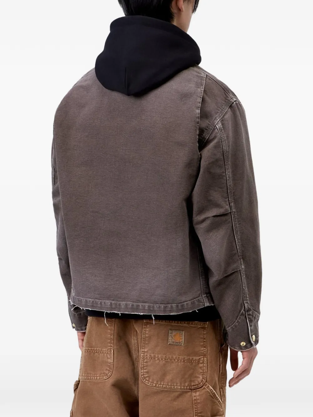 Carhartt WIP Arcan jack met ribfluwelen kraag Bruin