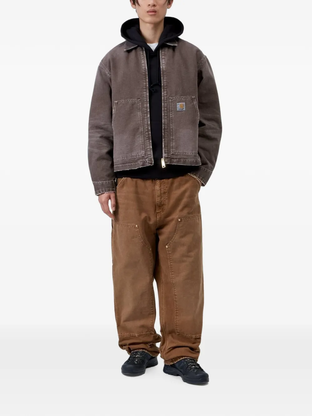 Carhartt WIP Arcan jack met ribfluwelen kraag Bruin