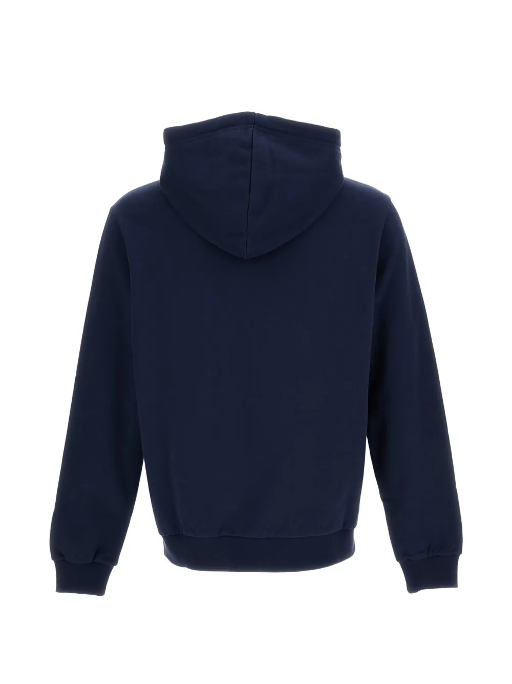  A.p.c. Logo-embroidered Drawstring Hoodie - Azul 
