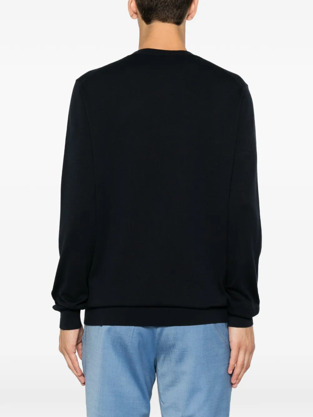 Karl Lagerfeld Trui met ronde hals Blauw