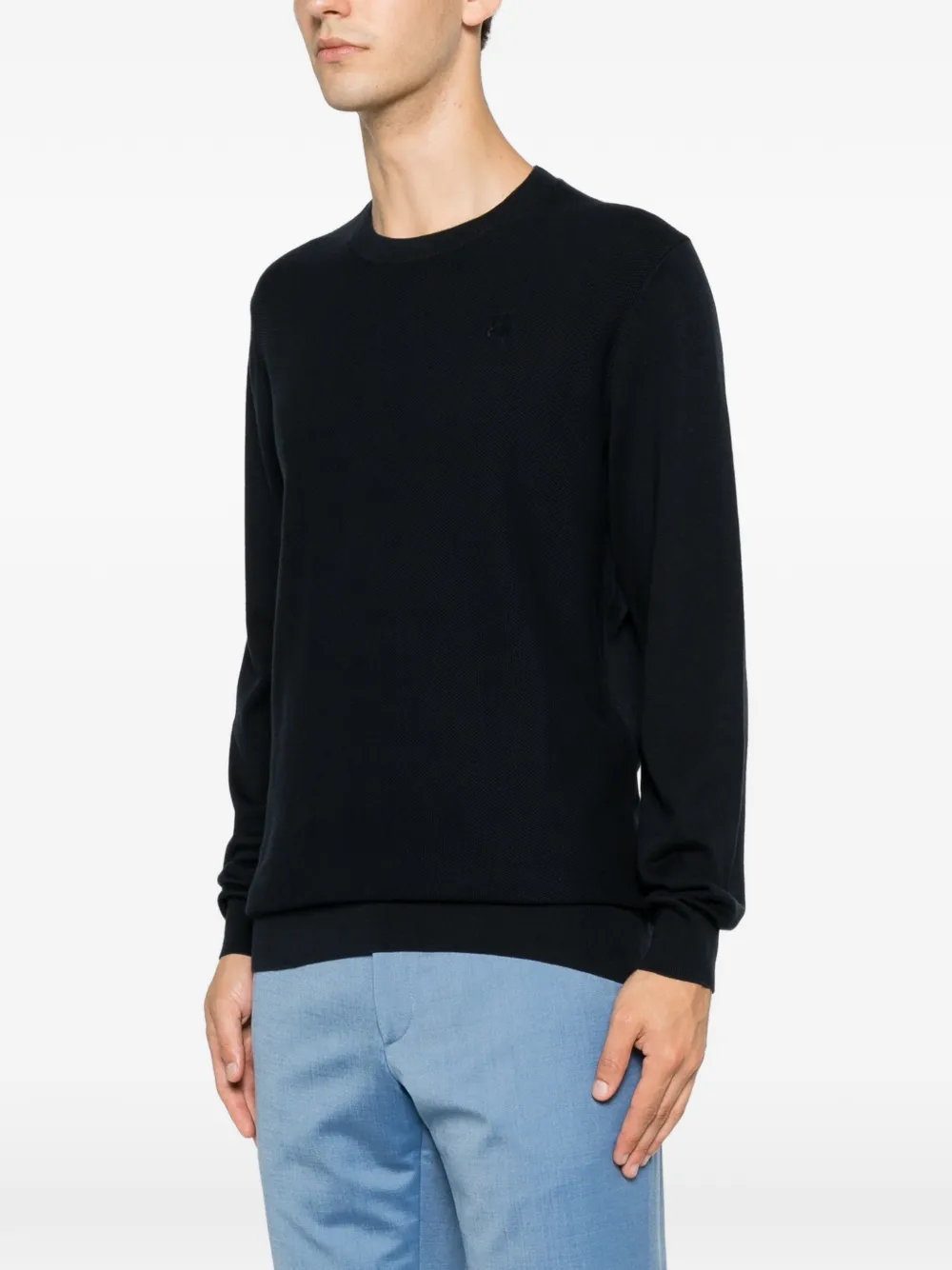 Karl Lagerfeld Trui met ronde hals Blauw