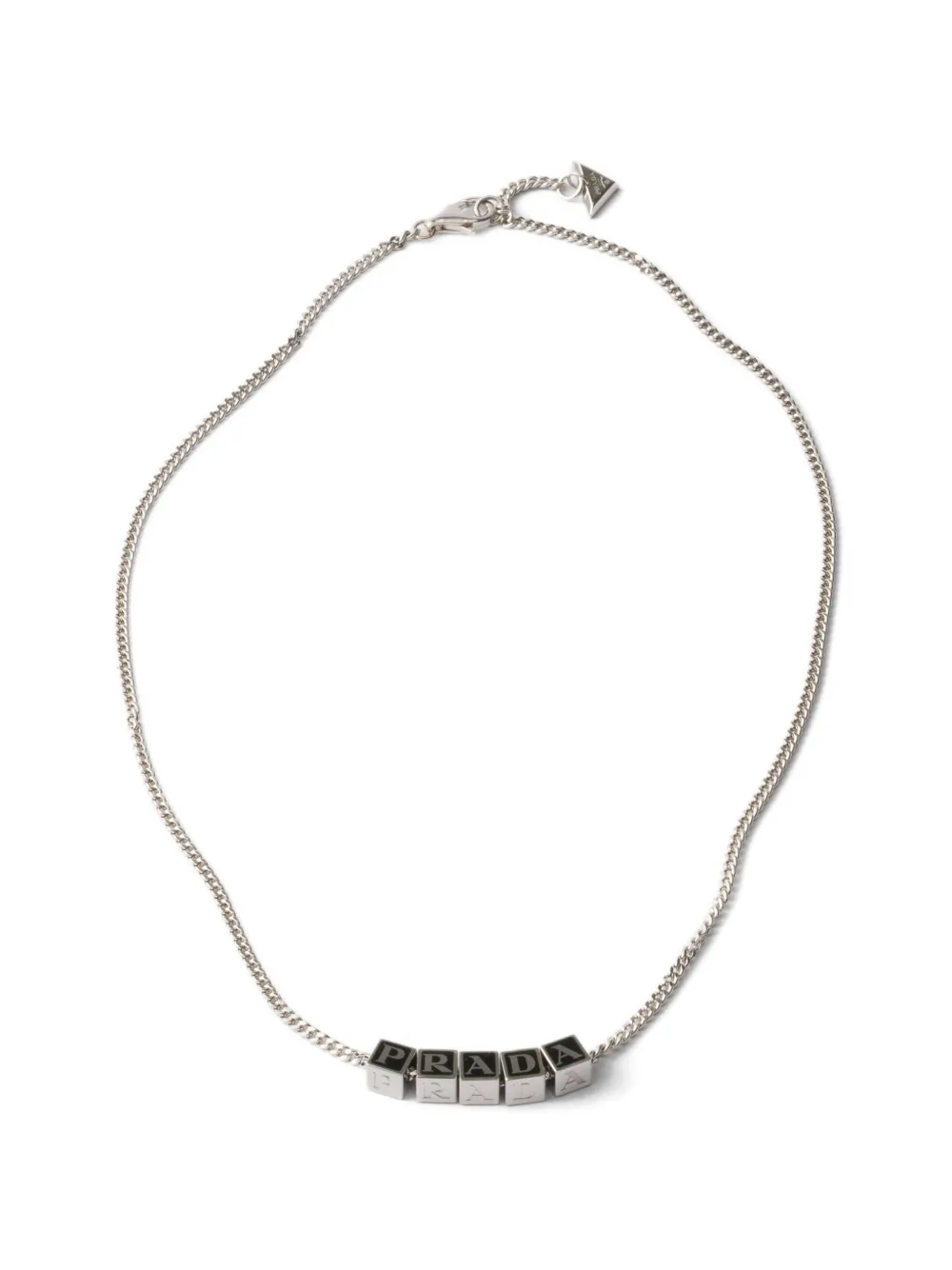Prada metal necklace - Argento