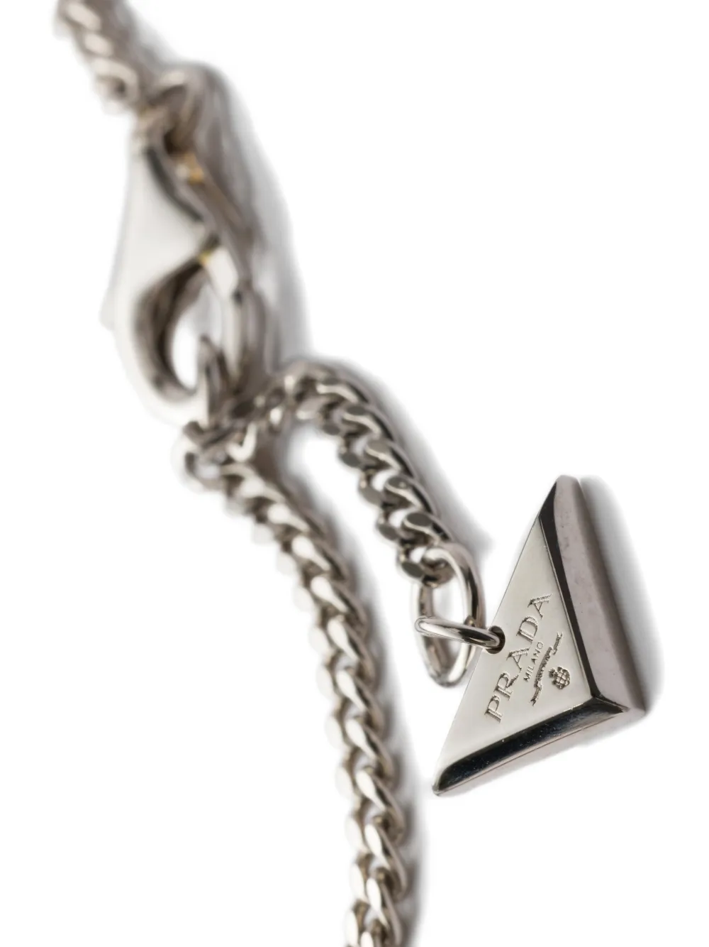  Prada Collar De Metal - Plateado 