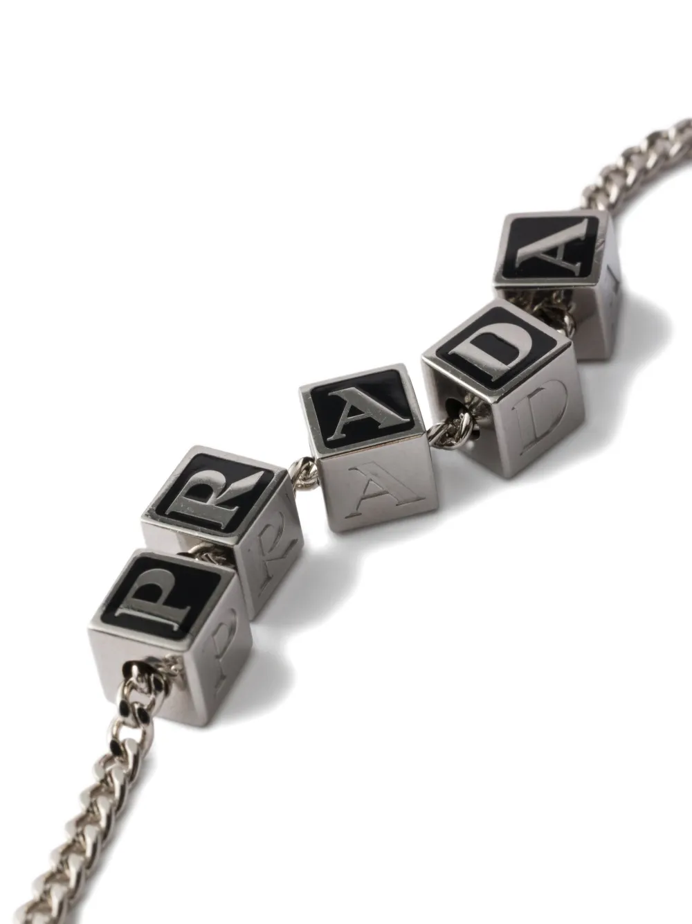  Prada Collar De Metal - Plateado 