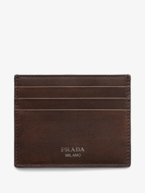 Prada leather card holder