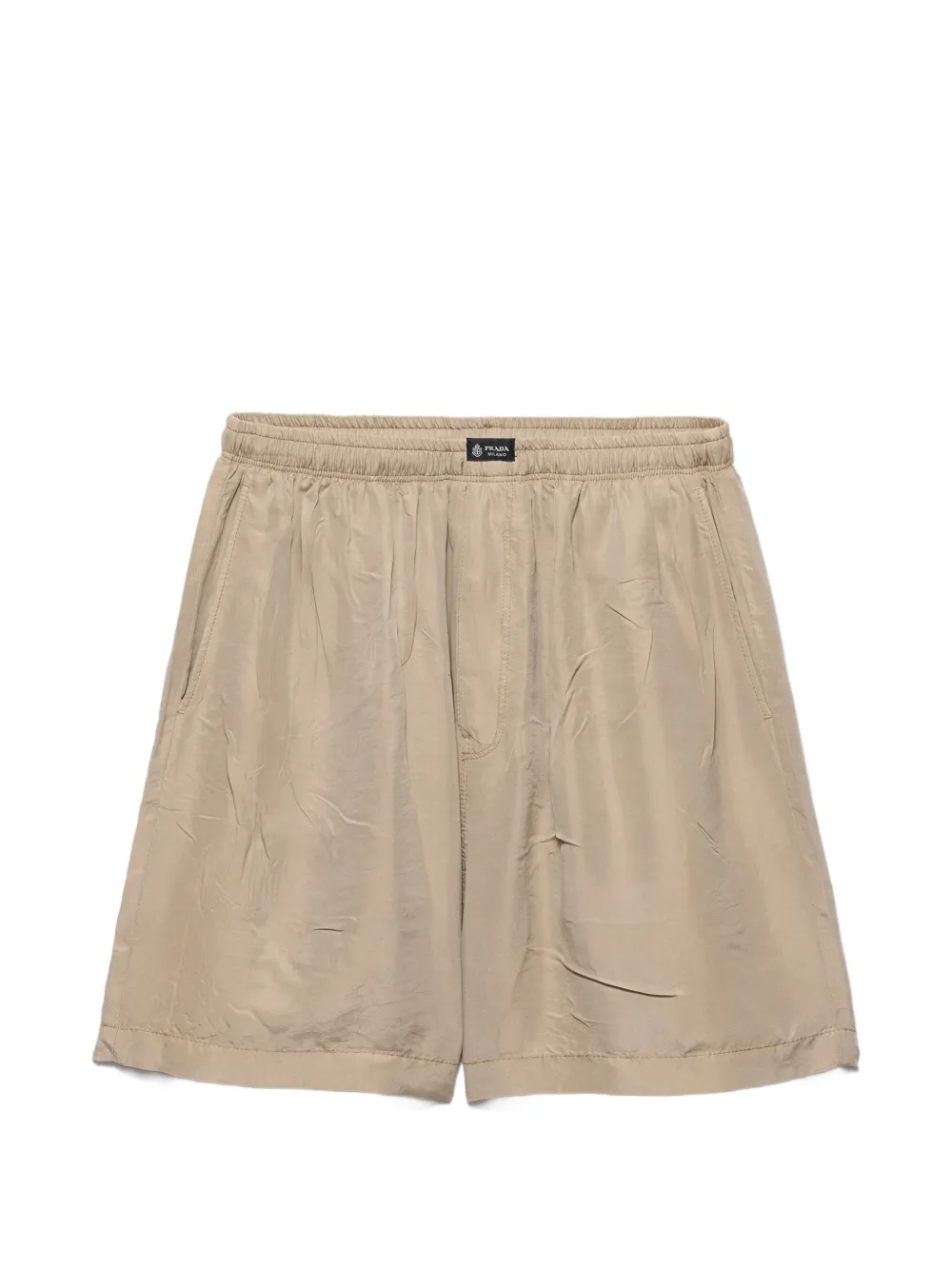 Prada silk bermudas - Nude