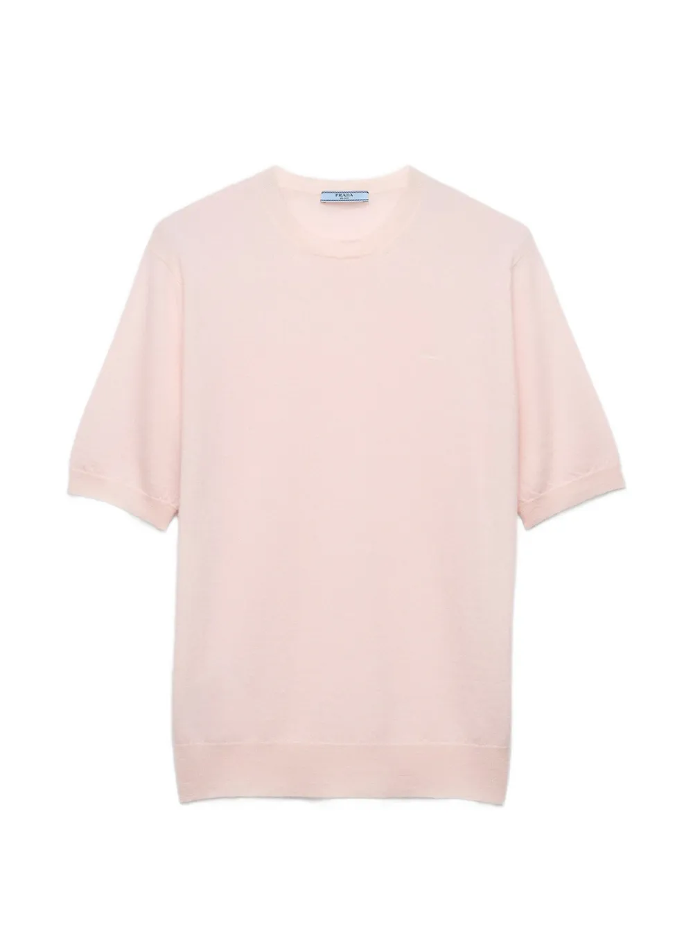 Prada short-sleeved cashmere T-shirt - Rosa