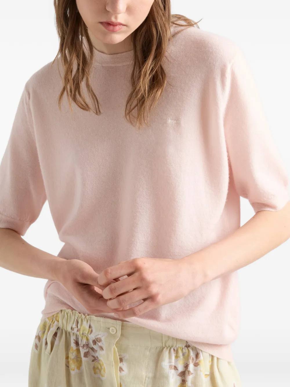 Prada Kasjmier T-shirt Roze