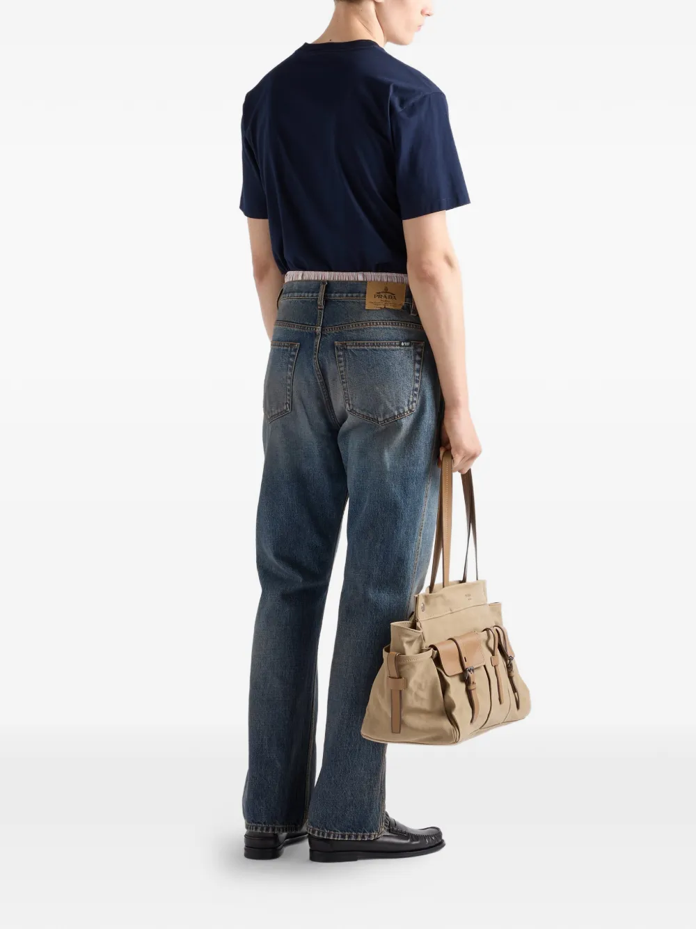 Prada Katoenen T-shirt Blauw