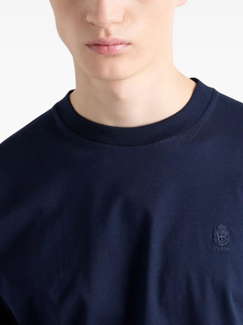 Prada Katoenen T-shirt Blauw