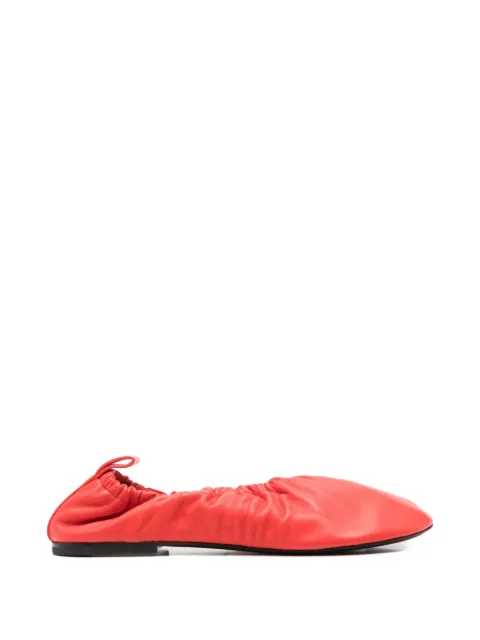 Jil Sander Pre-Owned gathered-detail ballet flats