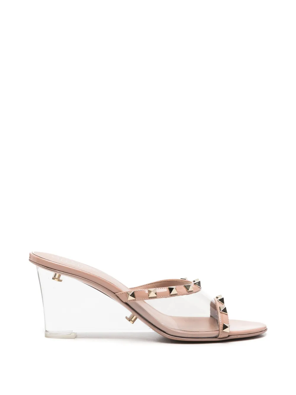 Valentino Garavani Pre-Owned Sandali Rockstud con zeppa - Bianco