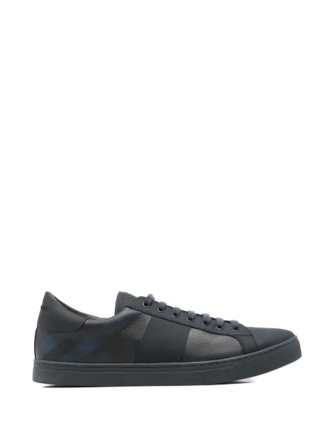 Burberry Pre-Owned London Check leather sneakers