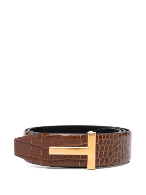Tom Ford Pre-Owned T Icon embossed belt