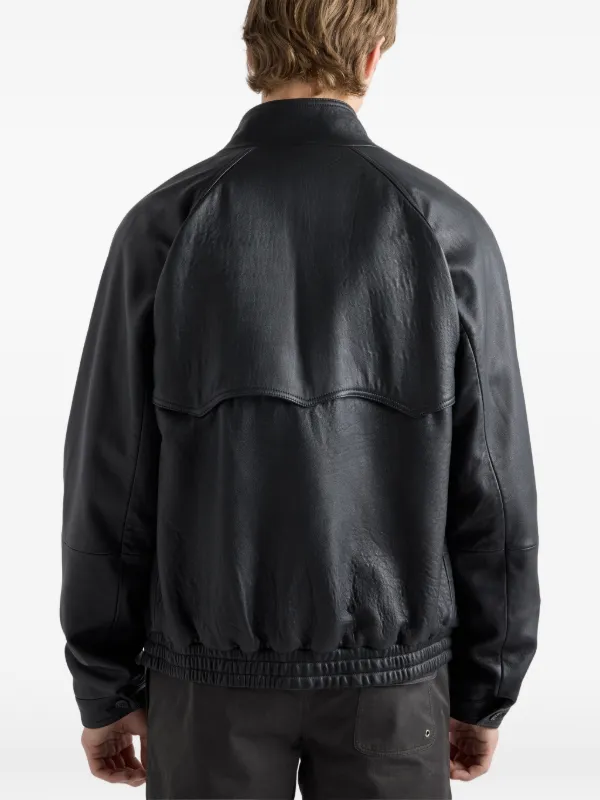 Prada Nappa Leather Jacket | Black | FARFETCH
