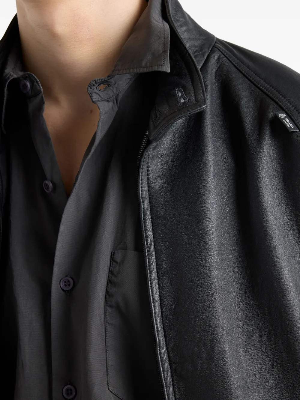 Prada Jack van nappa leer Zwart