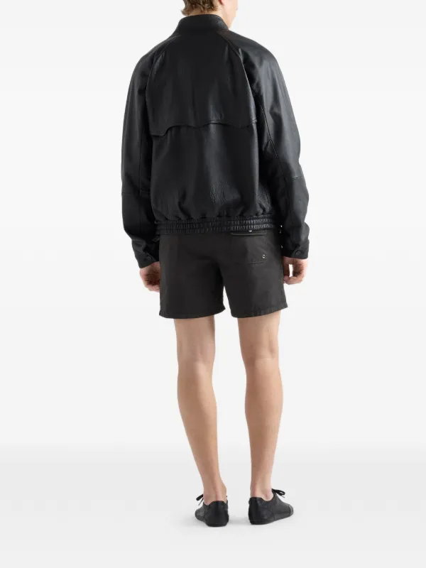 Prada Nappa Leather Jacket | Black | FARFETCH