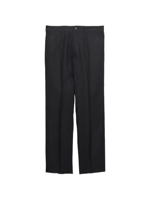 Prada Linen Pants | Black | FARFETCH