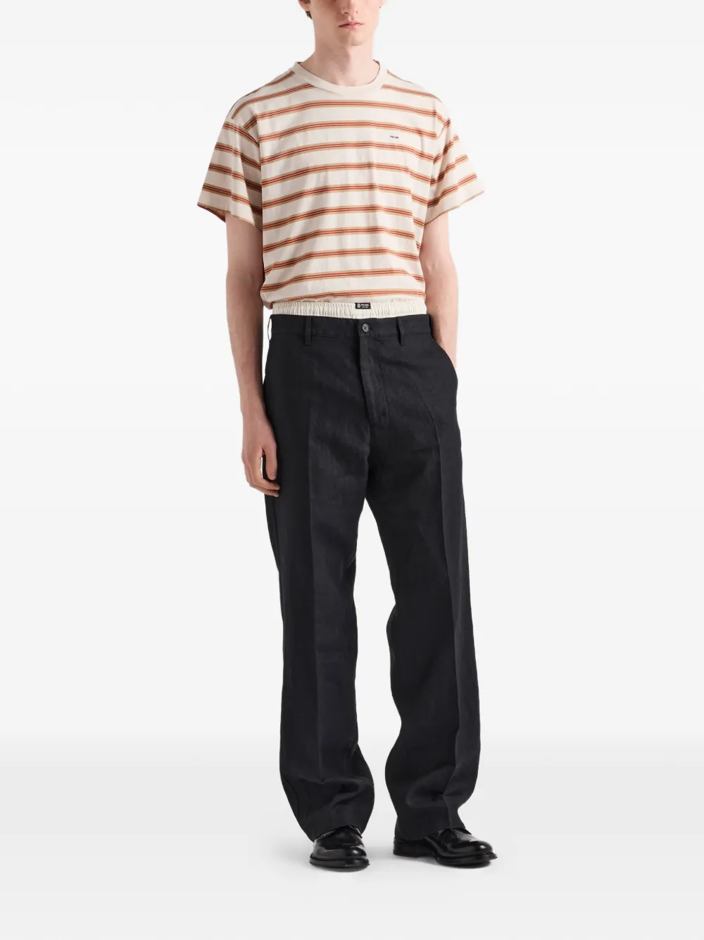 Prada Linnen broek Zwart