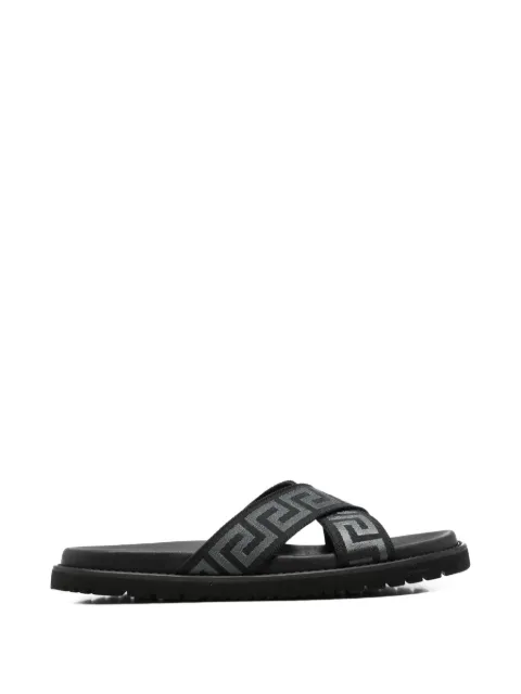 Versace Pre-Owned Greca crossover sandals