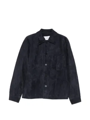 Jil Sander band-collar single-breasted Jacket | Grey | FARFETCH