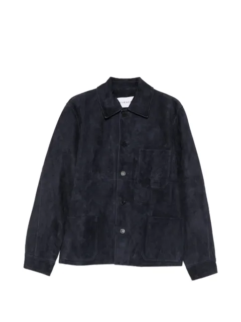 Givenchy Pre-Owned sheepskin patch-pocket overshirt