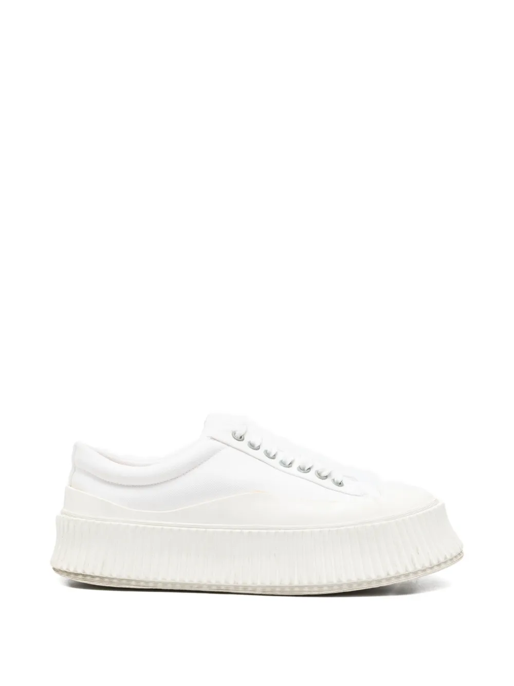 Jil Sander Pre-Owned Sneakers con punta tonda - Bianco