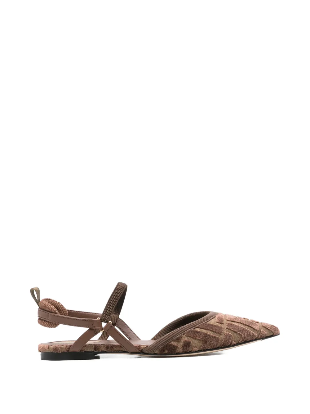 Fendi Pre-Owned Pumps con motivo FF - Marrone