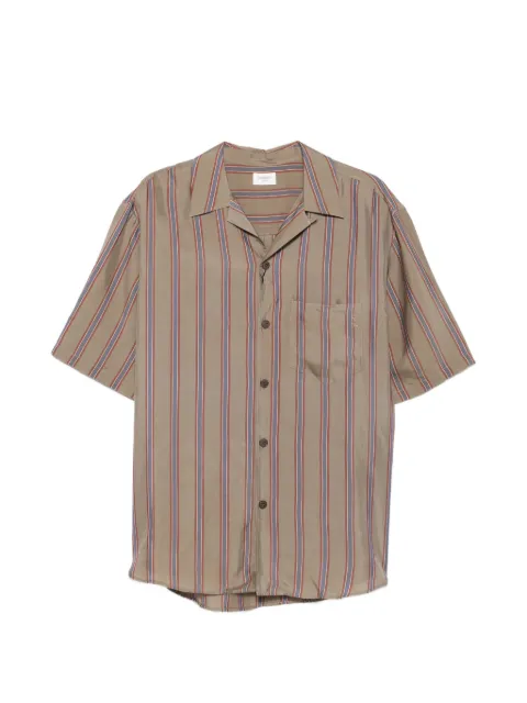 Saint Laurent Pre-Owned striped-pattern chest-pocket shirt