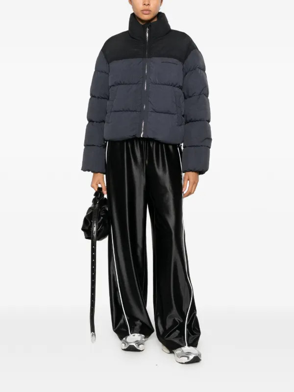 Pre-Owned Alexander Wang Cropped Padded Jacket | Grey | FARFETCH