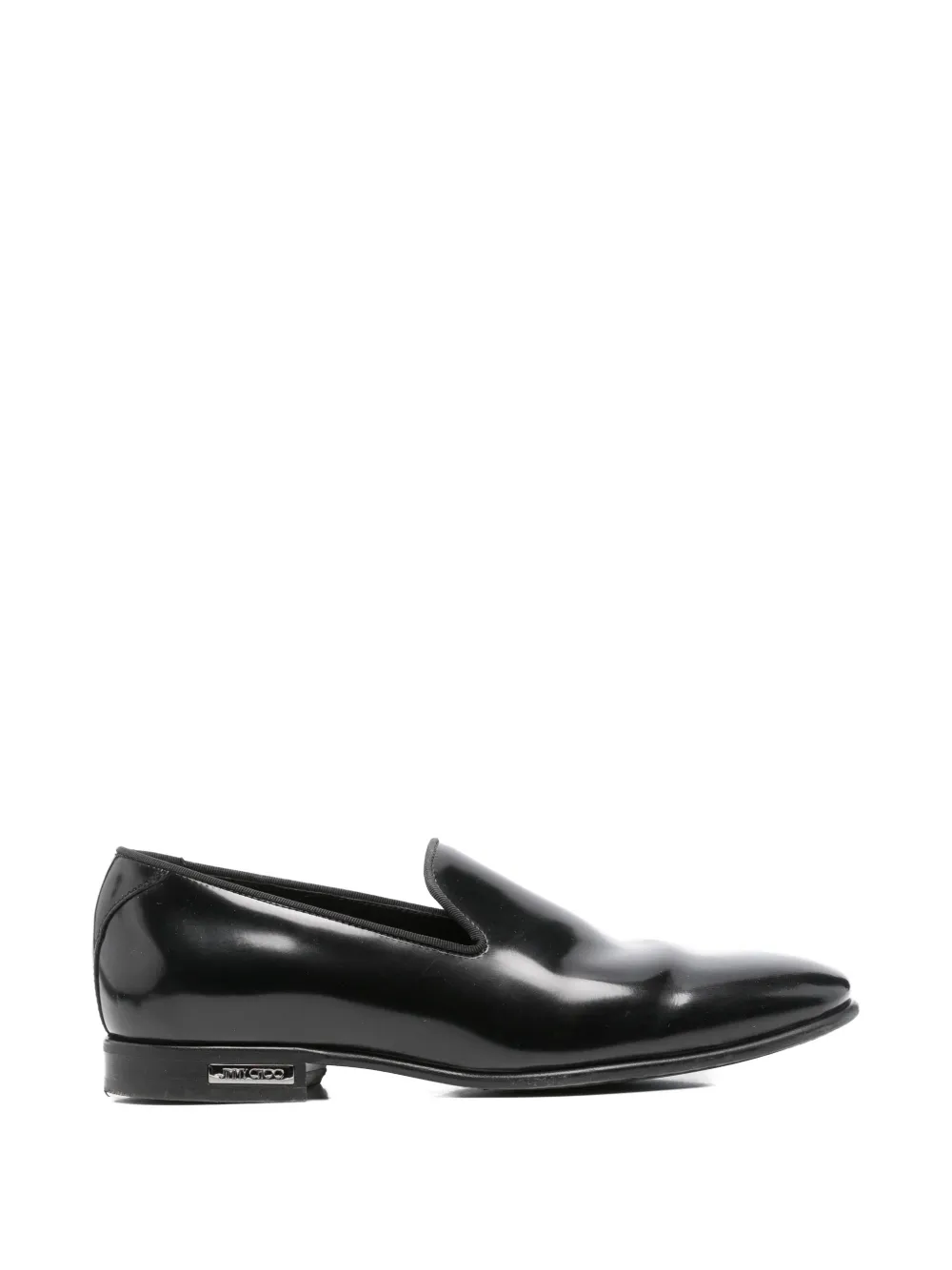 Jimmy Choo Pre-Owned Thame Loafer mit runder Kappe - Schwarz