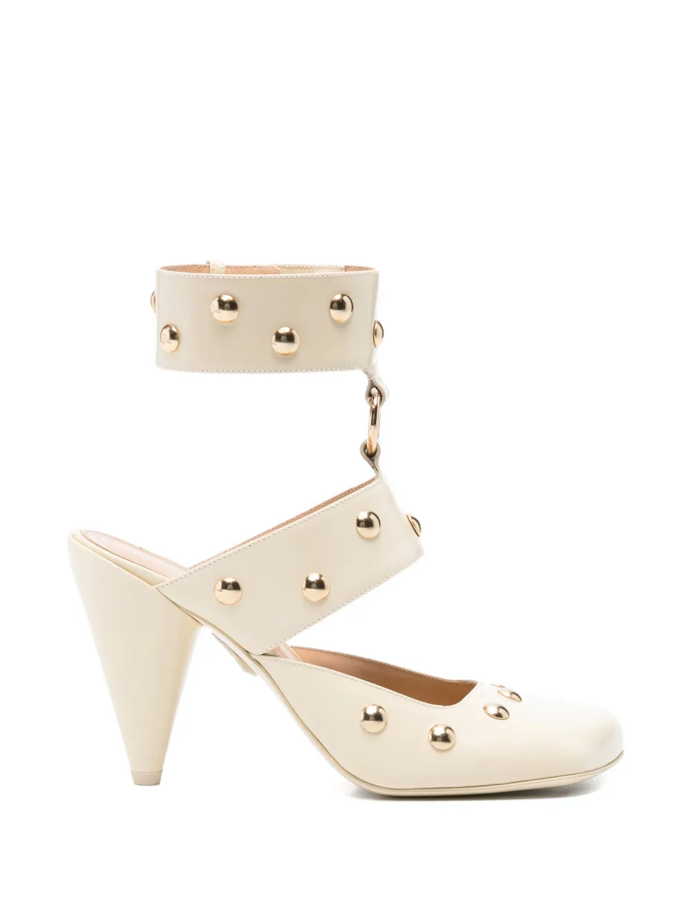 Chloé Pre-Owned Pumps Jade con borchie - Toni neutri