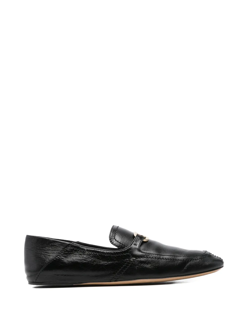 Ferragamo Pre-Owned Mocassini con fibbia - Nero