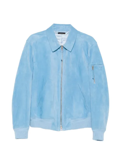 Tom Ford Pre-Owned zipped suede bomber jacket