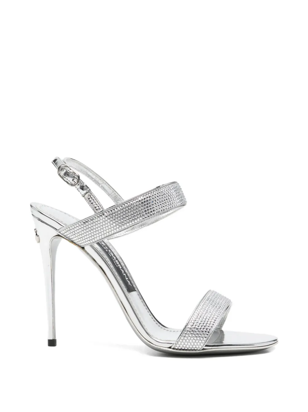 Dolce & Gabbana Pre-Owned escarpins ornés de cristaux à talon haut - Argent