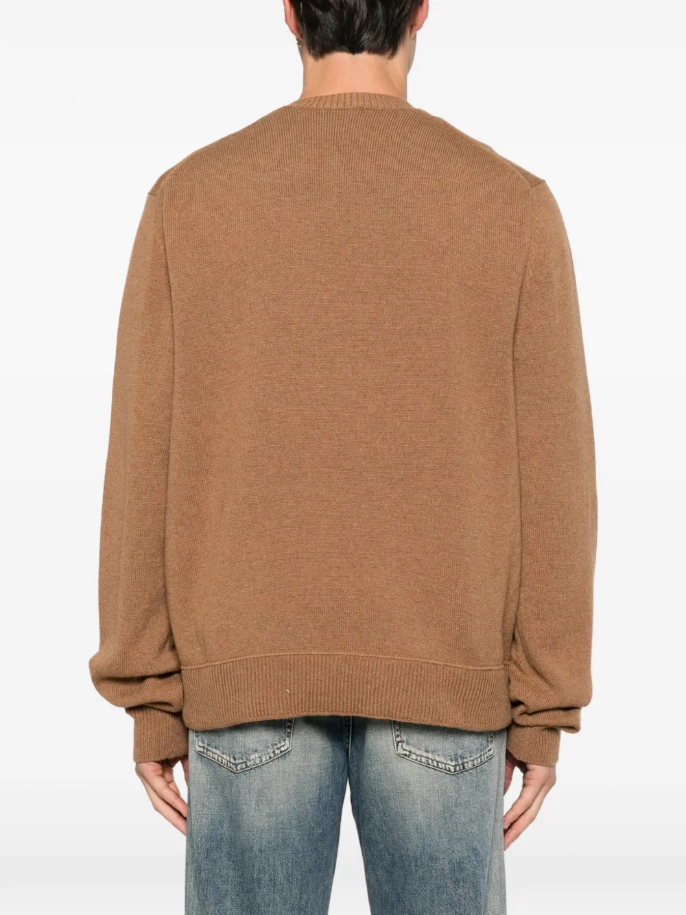 DSQUARED2 crew-neck pouch-pocket sweater Bruin
